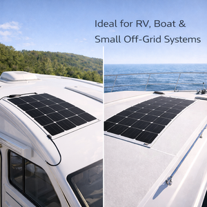 Panel Solar Flexible de 200W, Módulo Solar Monocristalino Ligero para Uso Fuera de la Red en Autocaravanas y Embarcaciones - Product Image 4