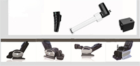 Actuador lineal impermeable para muebles, silla reclinable, sofá con adaptador, W imán permanente de 3000, conmutación de cepillo de velocidad de 100rpm