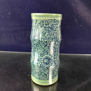 Vases en porcelaine bleu et blanc émaillée verte, à poignée en jade, design classique, objets de collection anciens, pour la décoration de la maison S1770 - Product Image 5