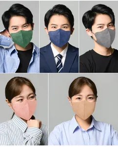Masker & pelindung wajah lembut 3D tiga lapis, satu kali Pak respirator & masker wajah Airsoft