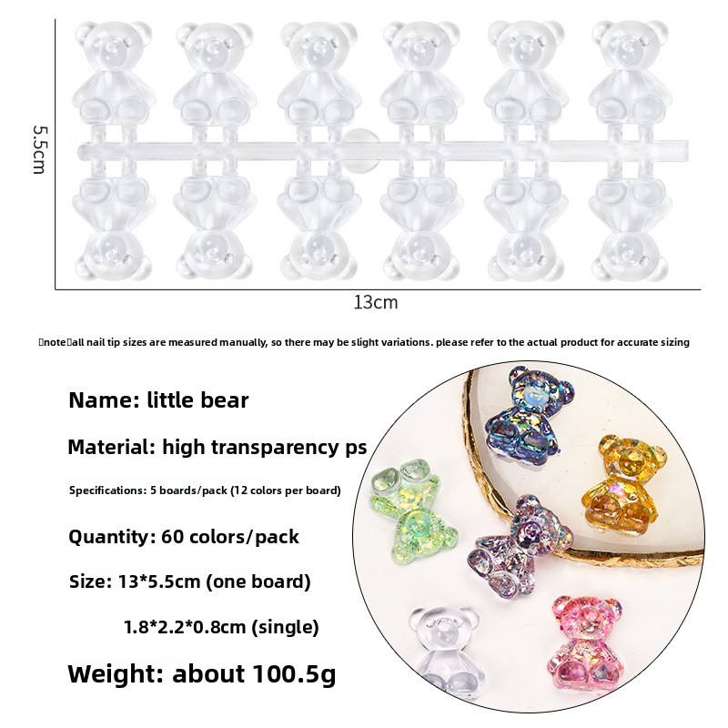 Tarjeta de color de cabeza de oso de peluche