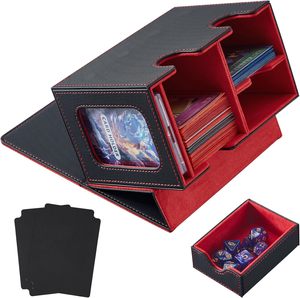 Bán buôn thủ thẻ hiển thị giữ 250 + tay Yugioh boong hộp chỉ huy giao dịch thẻ da hộp lưu trữ với khay xúc xắc - Product Image 1