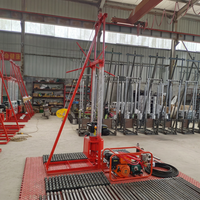Mini-foreuse portative à essence pour l'échantillonnage de sols avec boîte de vitesses et moteur, profondeur de forage max. 30 m, diamètre 45-110 mm