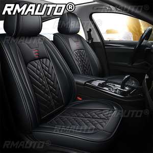 Housse de siège de voiture 1/2 pièce, protection de siège, housse de siège universelle en cuir PU, housse de siège automobile pour Peugeot pour Nissan - Product Image 1