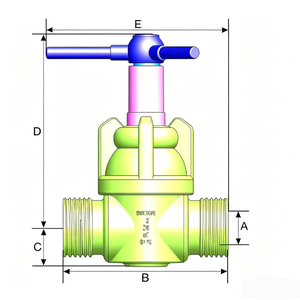 ประตูรั้วขนาด 6A สูง 3 นิ้ว สำหรับหัวบ่อนน้ำมัน - Product Image 3