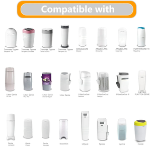 LVDI Sacchetti di Ricarica Personalizzati per Pannolini Munchkin/LitterLocker/<span class=keywords><strong>Foppapedretti</strong></span>, Confezione da 4, Cassette di Ricambio per Contenitori per Pannolini - Product Image 6