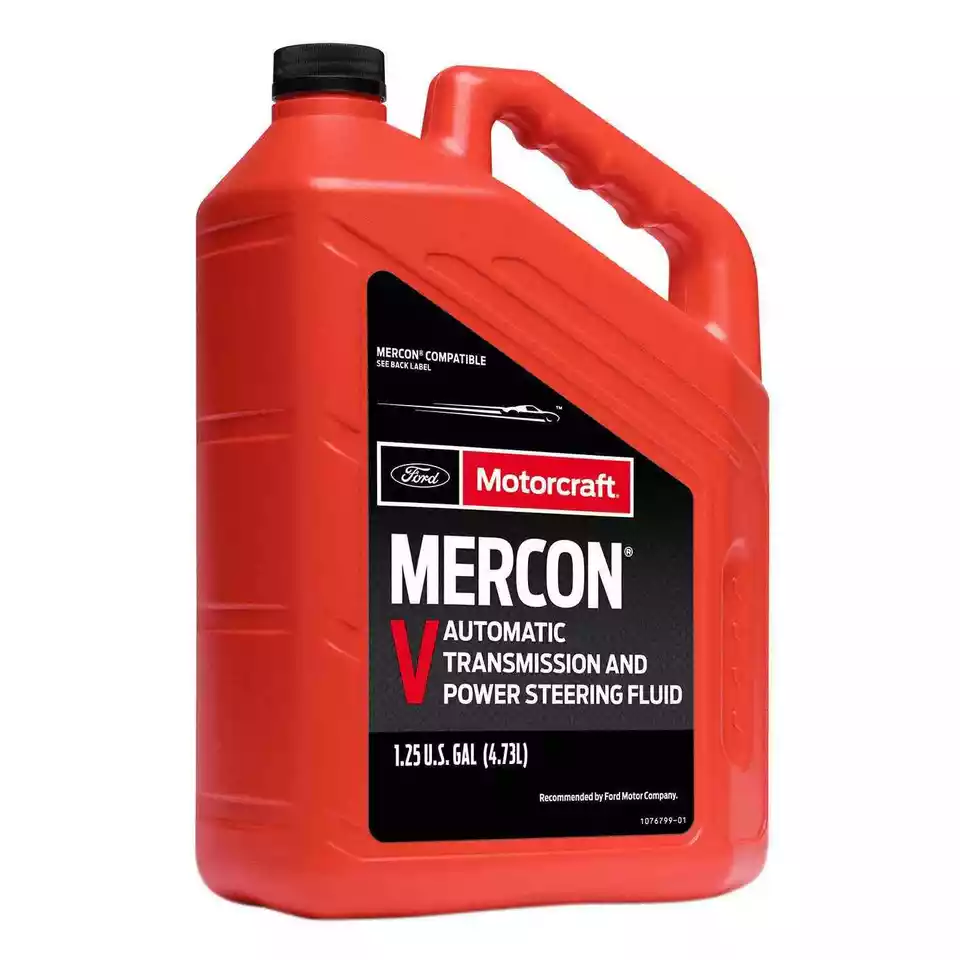 Motorcraft XT55Q3M Mercon V ATF 1 Quart Plastic Transmission Fluid JUG for Ford Vehicles Auto Parts Image 1