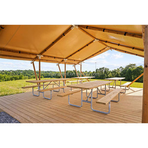 <span class=keywords><strong>Tente</strong></span> de camping de luxe carrée, résistante à la pluie, imperméable, quatre saisons, pour l'extérieur - Product Image 5