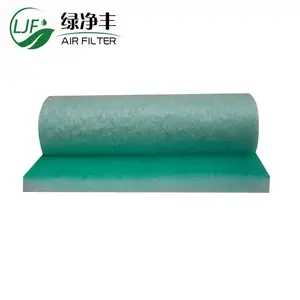High-Performance Green and White Cotton Resistant Paint Arrest Fiberglass Filter Paint Filter For Spray Booth