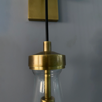 Yihao Lampes murales en cristal en laiton modernes faites à la main pour les salons d'hôtel Éclairage blanc chaud avec installation de vente en usine