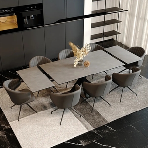 Pháp Đồ Nội Thất Gấp Thông Minh Bàn Ăn Cà Phê Phong Cách Mới Nhỏ Mở Dài Bàn Ăn Từ 6 Để 16 Ghế Ghế - Product Image 1