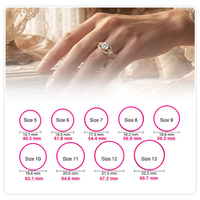 Bague tendance et personnalisée en acier inoxydable plaqué or 18 carats avec zircon et motif géométrique extraterrestre, style Uunk, vente chaude