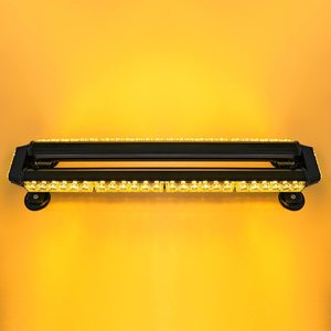 Junsun — barre lumineuse de neige à Double face, 26.5 pouces, jaune, 54 LED, alerte <span class=keywords><strong>automobile</strong></span> d'urgence, lumière stroboscopique sur le route - Product Image 1