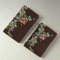 Carnet de notes A7 vintage en fibres végétales recyclées, reliure spirale, pour thé en vrac et infusions, format portable, idéal comme cadeau