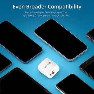 Hot bán 20W USB C Power Adapter 18W tường USB <span class=keywords><strong>Cube</strong></span> điện thoại sạc du lịch PD chức năng 15W <span class=keywords><strong>iPhone</strong></span> chúng tôi EU Cắm Sạc Nhanh - Product Image 4