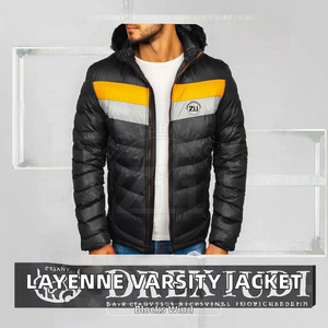 Blouson universitaire tricoté de haute qualité pour homme, broderie personnalisée 380 GSM, style baseball, coupe-vent, performance, fourrure de renard, ODM - Product Image 2