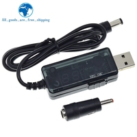 Convertisseur d'amplification USB TZT DC 5V à 9V 12V Volt câble élévateur USB + adaptateur 3.5x1.35mm pour alimentation/chargeur/convertisseur de puissance