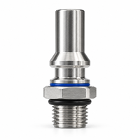 Raccord rapide de refroidissement liquide SUS304 DN9 UQD04 mâle à face plate anti-débordement pour serveur de centre de données