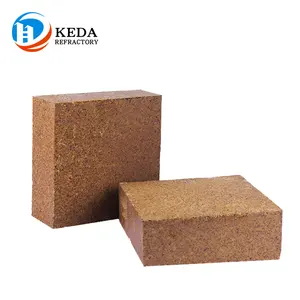Keda Heat Resistant And Refractory Magnesia Alumina Spinel Bricks For Metal Electric Furnaces