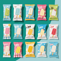 Sachets Jetables Biodégradables et Personnalisés pour Bâtonnets Glacés, Tubes Plastiques ou Emballages de Sucettes Glacées