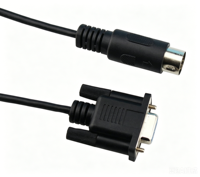 Câble personnalisé DB9 RS232 vers RJ45 5525 DC femelle vers DIN mâle large pour le débogage de consoles de routeurs PLC industriels