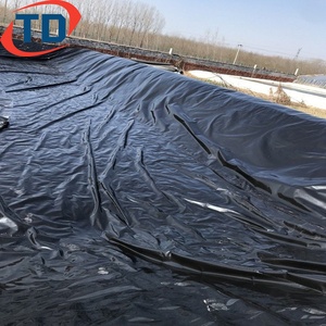 Géomembranes pour revêtement d'étang à poissons 0,75 mm 1 mm 1,5 mm Fournitures <span class=keywords><strong>Prix</strong></span> 60mil 100mil Géomembrane HDPE Revêtement de barrage - Product Image 3