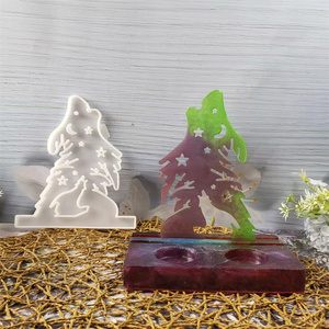 Moules en silicone faits à la main Kingnoo pour ornements décoratifs DIY, style Ins, moule à bougeoir en silicone en stock X0367 - Product Image 5