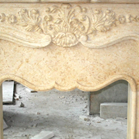 Décoration intérieure personnalisée, décoration de hall de maison personnalisée, cheminée en marbre naturel simple et magnifique, manteau de cheminée en marbre