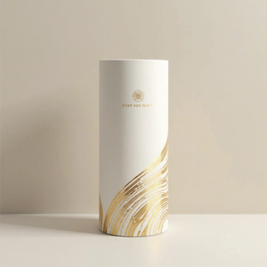 Empaque de Cartón Cilíndrico para Té, Café y Granos, Personalizado, Biodegradable, Reciclable, Ecológico, de Papel Kraft, con Recubrimiento Plástico - Product Image 1