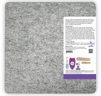Tapis de repassage en laine de Nouvelle-Zélande de qualité supérieure, 13,5 x 13,5 pouces, coins arrondis, avec étiquette personnalisée pour le quilting, la couture et l'artisanat