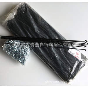 Radios de bicicleta de acero, color negro y plateado, duraderos, para piezas de repuesto de llantas - Product Image 3