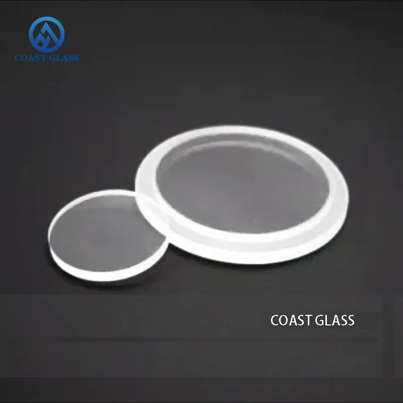 석영 유리 직경 25mm 두께 1mm 융합 된 실리카 플레이트 원형 모양 단계 석영 유리 창 광학 사용