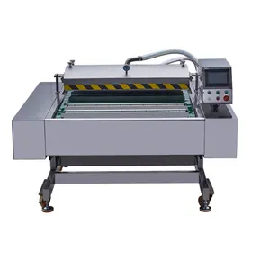 DZ-1100D CE fresh meat vacuum packaging machine automatic roll stock continuous vacuum packaging machine for meat paste