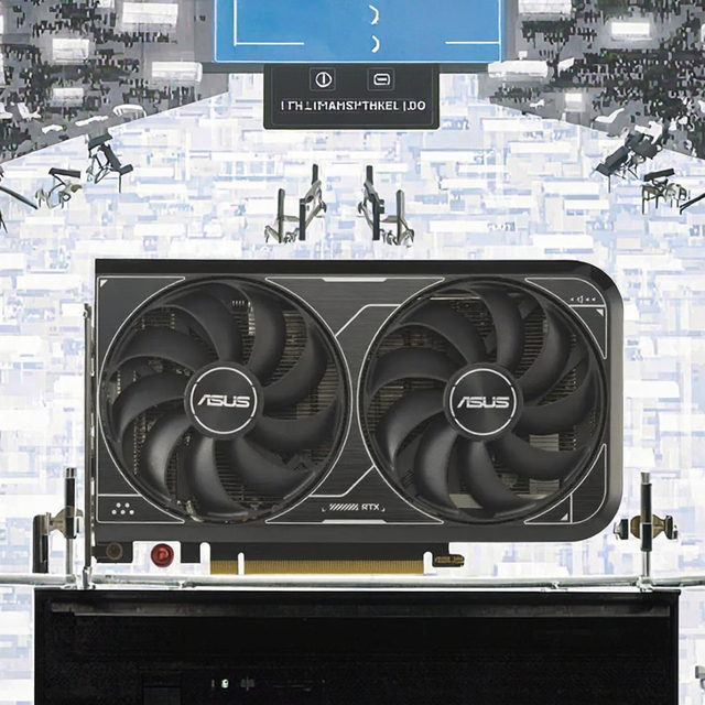 For ASUS Dual GeForce RTX 4060 V2 OC Desktop Graphics Card 17 Gbps GDDR6X High-Speed Fan Cooler 8GB GDDR6 Memory
