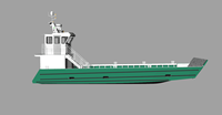 Bateau de pêche d'atterrissage à double sol, modèle, norme européenne, en aluminium, 15m
