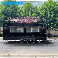 WEBETTER Snelle Dubbeldekker Mobiele Restaurants Bar Bakkerij Fruit & Water BBQ Goede Vending Catering Foodtruck Aanhangwagen Voedselwinkel
