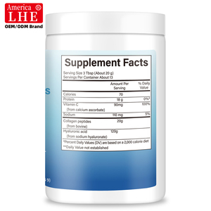Fabricante de suplementos de péptidos de colágeno dietético para la salud de la piel, el cabello y las uñas, ácido hialurónico, vitamina C, polvo de péptidos de colágeno - Product Image 6