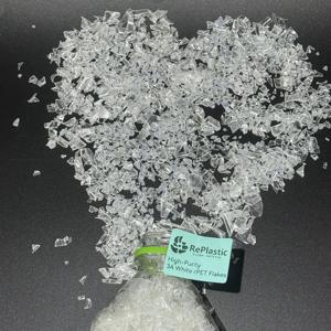 Copos de RPET Blancos Lavados en Caliente de Grado 3A Premium, Alta Pureza, Grado Alimenticio, Residuos de PET Reciclado Transparente para Flejes/Láminas/Fibra - Product Image 4
