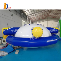 Juguete flotador de lago para niños, Spinner giratorio inflable, juegos de giroscopio acuático