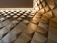 Panneau de décoration 3D en bois dur Panneau mural 3D en bois pour salon