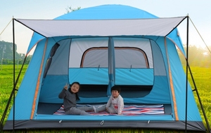 5-8 persone doppio strato tenda della famiglia con divisa della tenda per separato 2 camere impermeabile antivento in Picnic all'aperto - Product Image 4