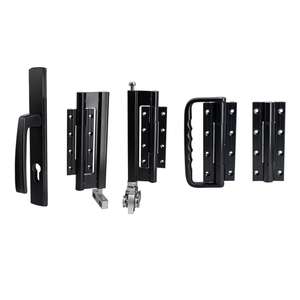 Charnières à roulettes Aluminium Noir Fenêtres Système <span class=keywords><strong>de</strong></span> pliage Portes 4 Bi-pliage Glissière Pvc Prix Portes Designs Alliage Porte pliante - Product Image 1