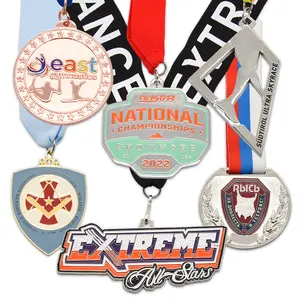 Custom Metal Logo Souvenir Sports Running Marathon Finisher Zinc Alloy Metal Medal For Honor