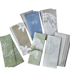 Ensemble de papeterie Mr.Paper : Enveloppes, 5 feuilles de papier à lettres, <span class=keywords><strong>S</strong></span>érie Silent Riddle, Cartes de vœux artistiques style Instagram - Product Image 2