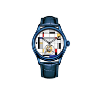 Montres-bracelets mécaniques pour hommes, nouveau design OEM/ODM, blocs géométriques, tourbillon volant, lumineuses et étanches