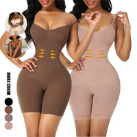 European American <strong>Best</strong>-<strong>Selling</strong> One-Piece Seamless Nylon Shapewear Bodysuit Integrated Tummy Control Waist-Cinching Chest-Binding
