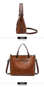 Sacs vintage pour femmes, sacs messager, sacs fourre-tout en cuir PU, sacs à main de créateur, sacs à bandoulière décontractés - Product Image 3