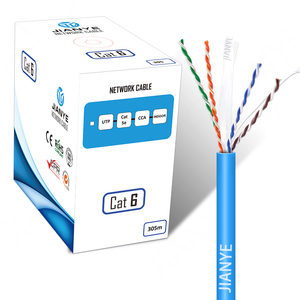 Jianye <span class=keywords><strong>สาย</strong></span> CAT6 305เมตร<span class=keywords><strong>สาย</strong></span>เคเบิลอีเทอร์เน็ต CAT6 <span class=keywords><strong>Panduit</strong></span> 4คู่ CCA Cu ตัวนำ PVC PE แจ็คเก็ตแลน - Product Image 1