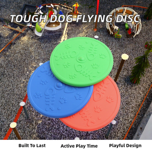 Kinghon - Disco Volador Duradero de TPR para Perros, Juguete Masticable de Goma Redonda y Sólida para Mascotas, Divertido para Entrenamiento Interactivo al Aire Libre - Product Image 2