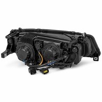 Ensemble de phares LED 12V pour Série 5 F10 F18 2011-2017, Angel Eye DRL Jaune Blanc, phares améliorés